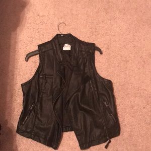 Leather vest